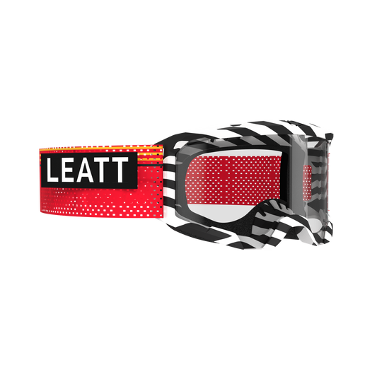 LEATT VELOCITY 4.0 MTB X-FLOW Stripe Black/White CLEAR 83 VLT Goggle