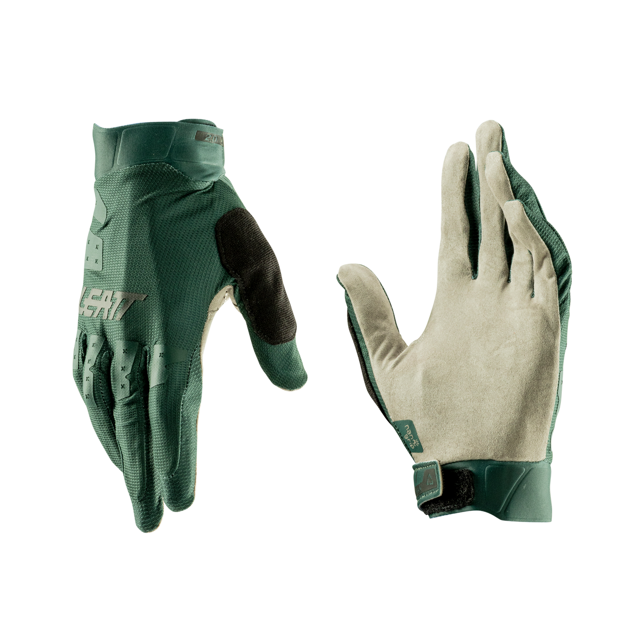 LEATT MTB 2.0 X-FLOW Stealth Green Gloves