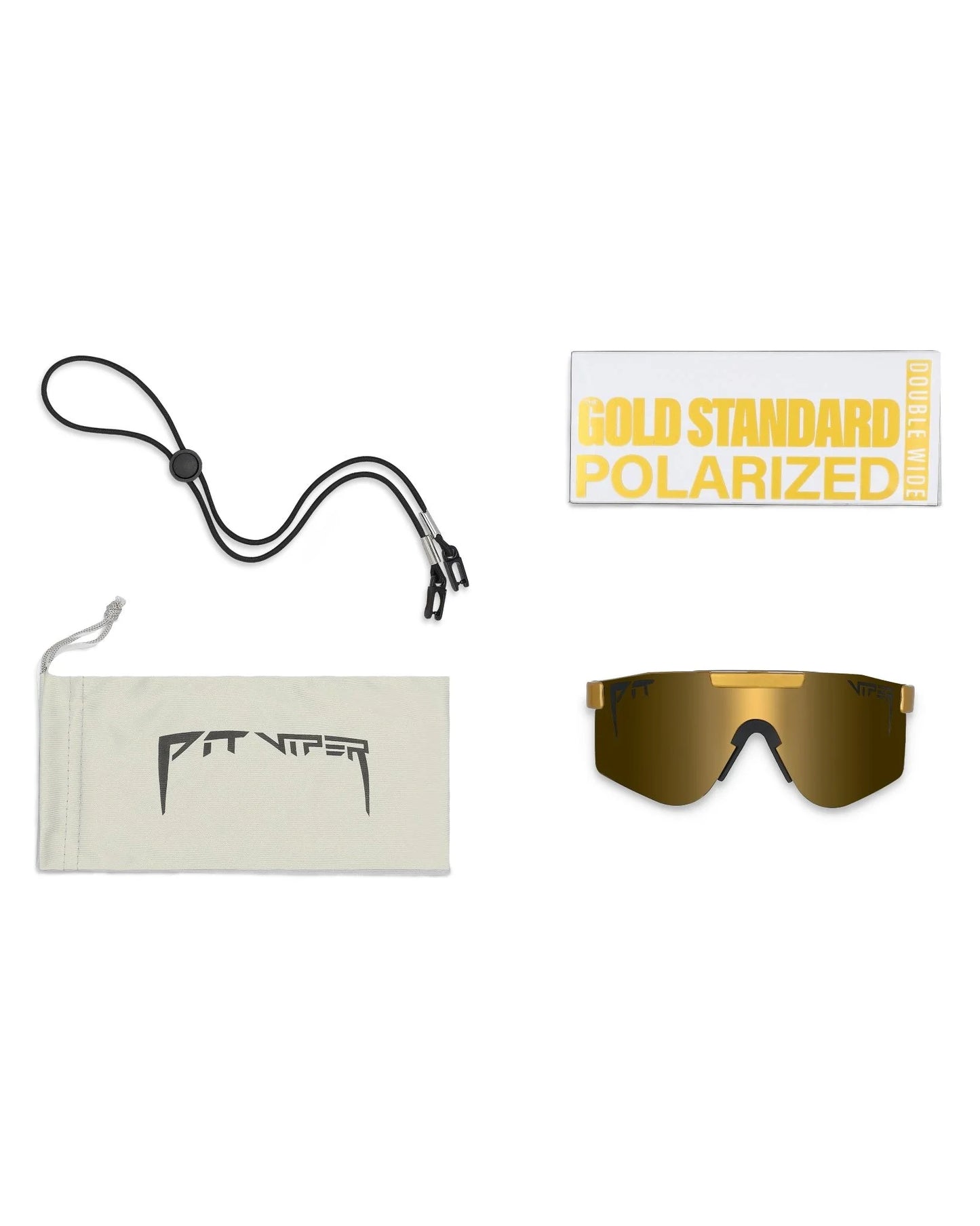 PIT VIPER THE GOLD WIDE Polarized Goggle