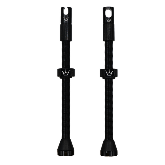 PEATY'S x Chris King MK2 Presta 80 mm Tubeless Valves (x2) Black