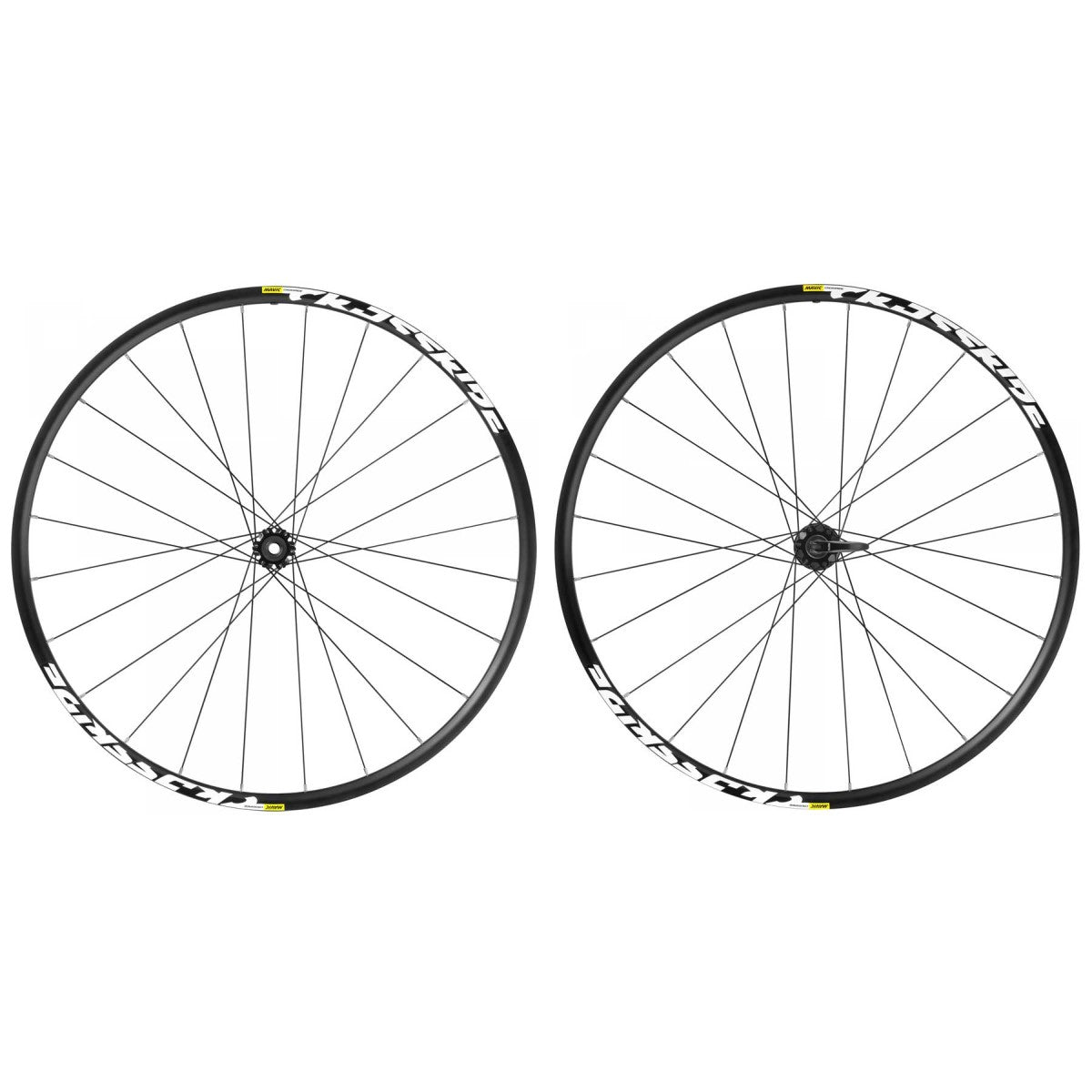 Pair of MAVIC CROSSRIDE FTS-X 26" Shimano HG 6 Hole Wheels