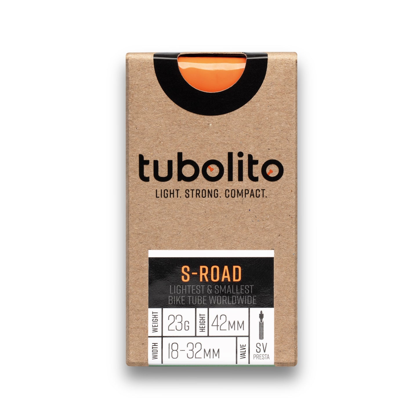 TUBOLITO S-ROAD inner tube 700x18/32 Presta Black