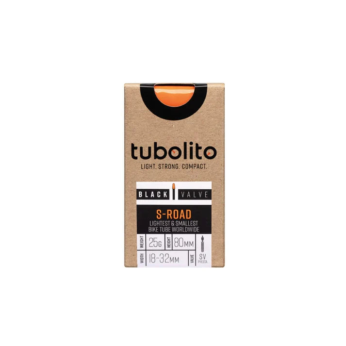 TUBOLITO S-ROAD inner tube 700x18/32 Presta 42mm Black