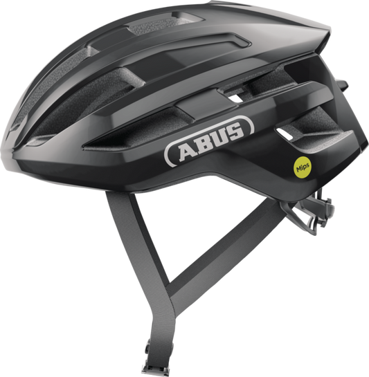 ABUS POWERDOME MIPS Road Helmet Black Glossy
