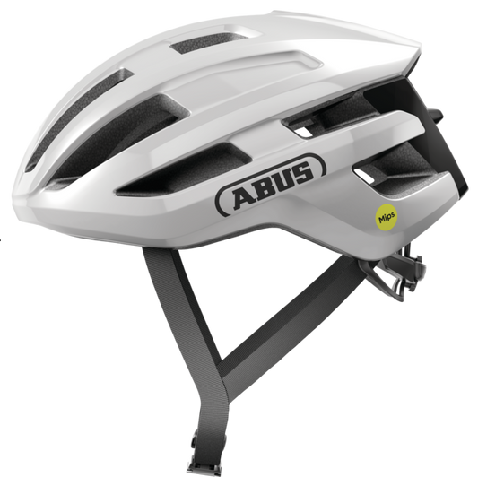 ABUS POWERDOME MIPS Road Helmet Brilliant White