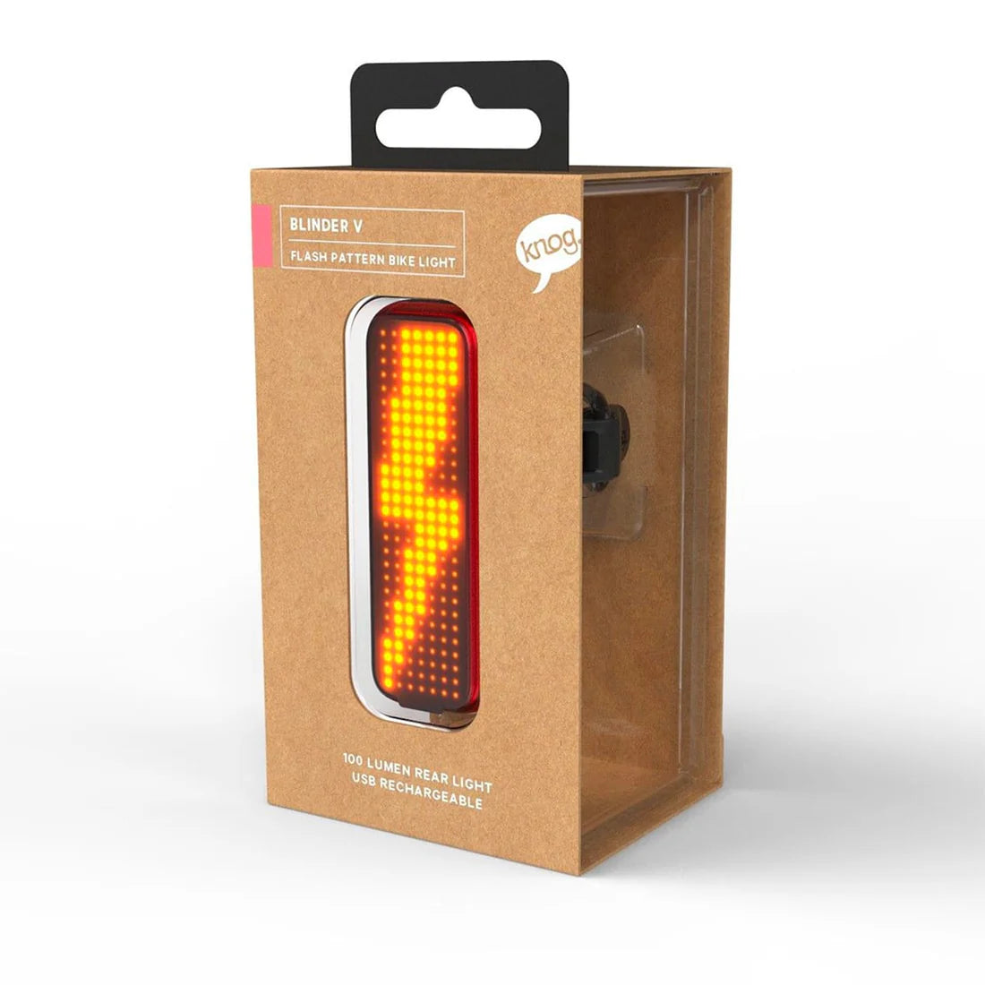 KNOG BLINDER V rear light - Bolt - Black