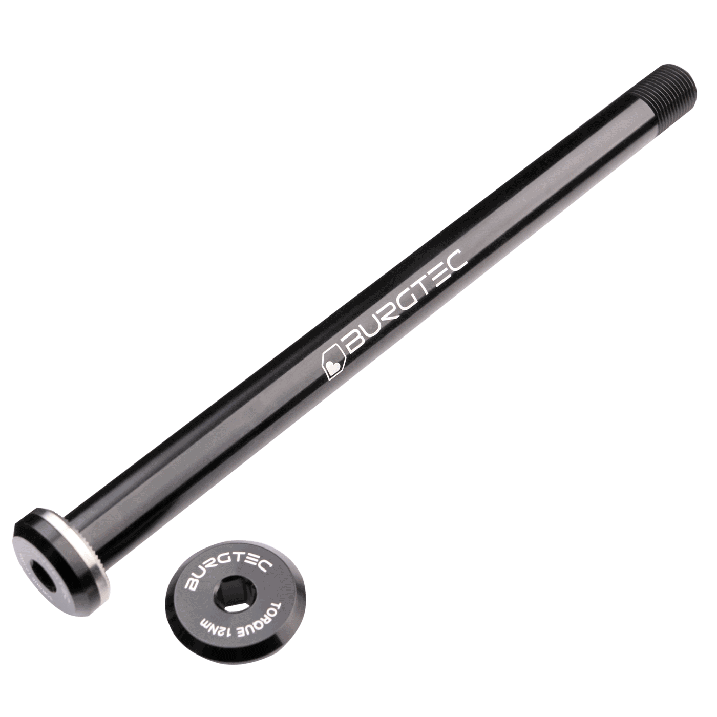 BURGTEC 168.5mm Rear Wheel Axle for Santa Cruz Frames Black