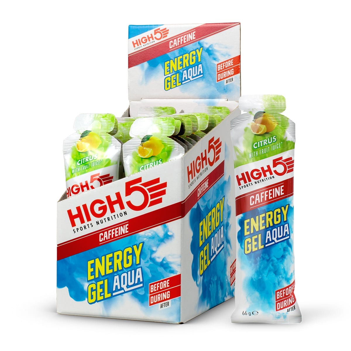 HIGH5 ENERGY GEL Aqua Caffeine (66g) Lemon