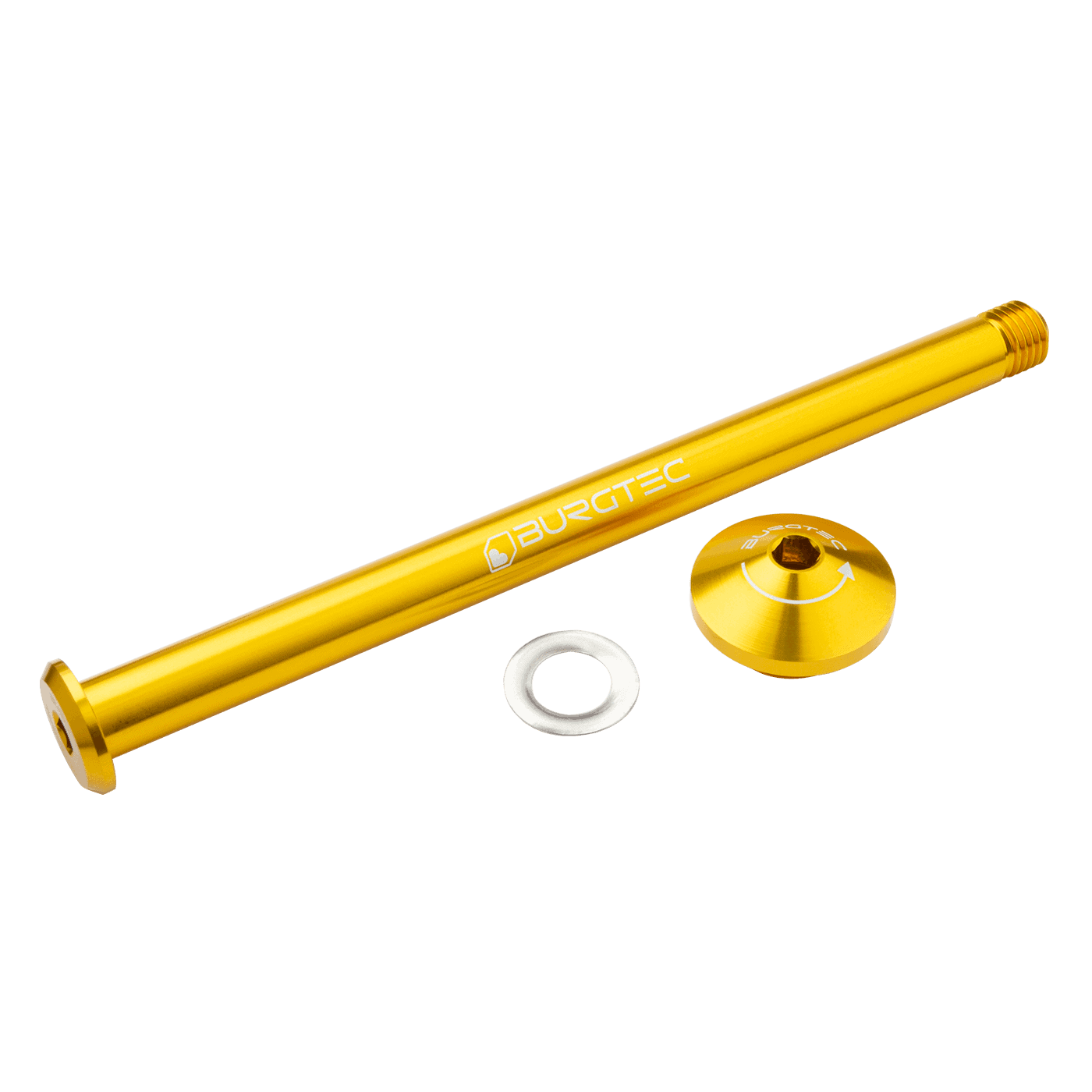 BURGTEC 171mm Rear Wheel Axle for Yeti Frame Gold