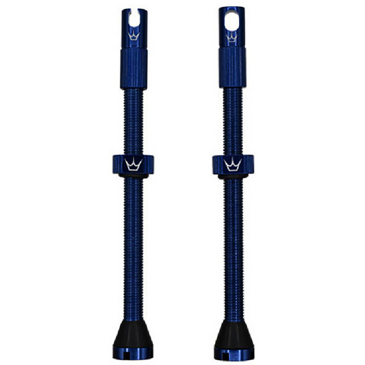 Tubeless PEATY'S x Chris King MK2 Presta 80 mm valves (x2) Navy