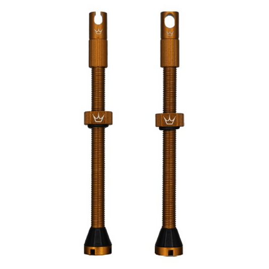 Tubeless PEATY'S x Chris King MK2 Presta 80 mm valves (x2) Bourbon