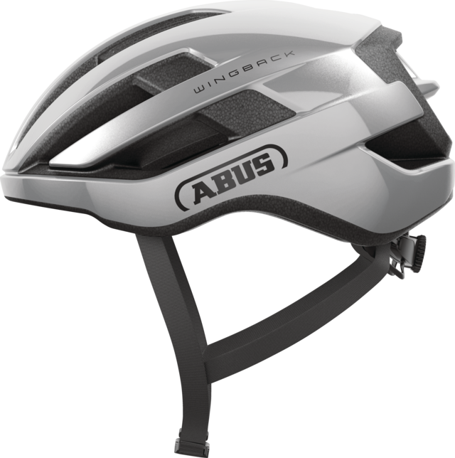ABUS WINGBACK Road Helmet Silver