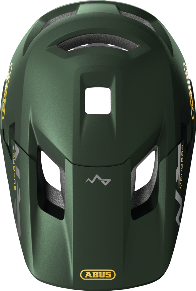 ABUS YOUDROP FF Junior Moss Green Mountain Bike Helmet