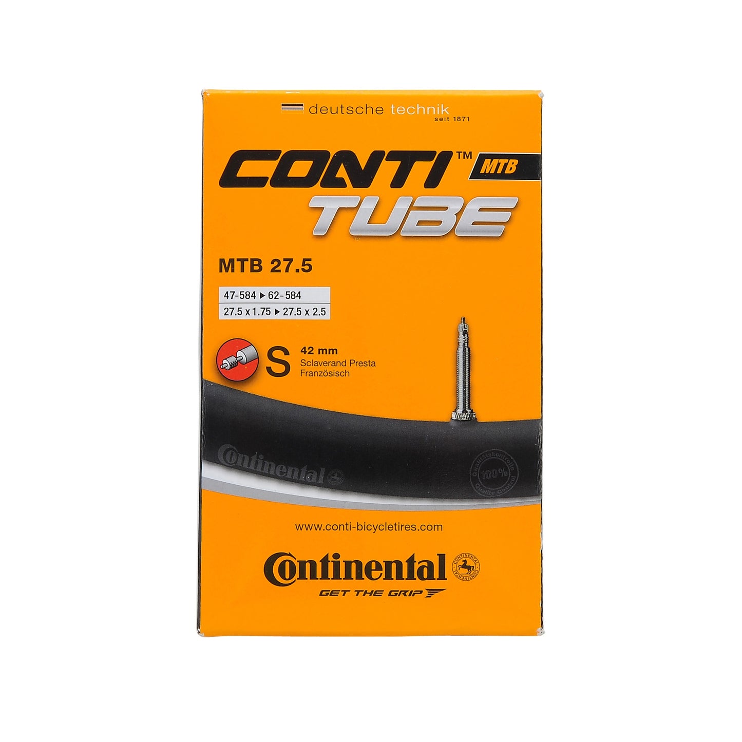 CONTINENTAL inner tube 27.5x1.75-2.5 Presta 42mm