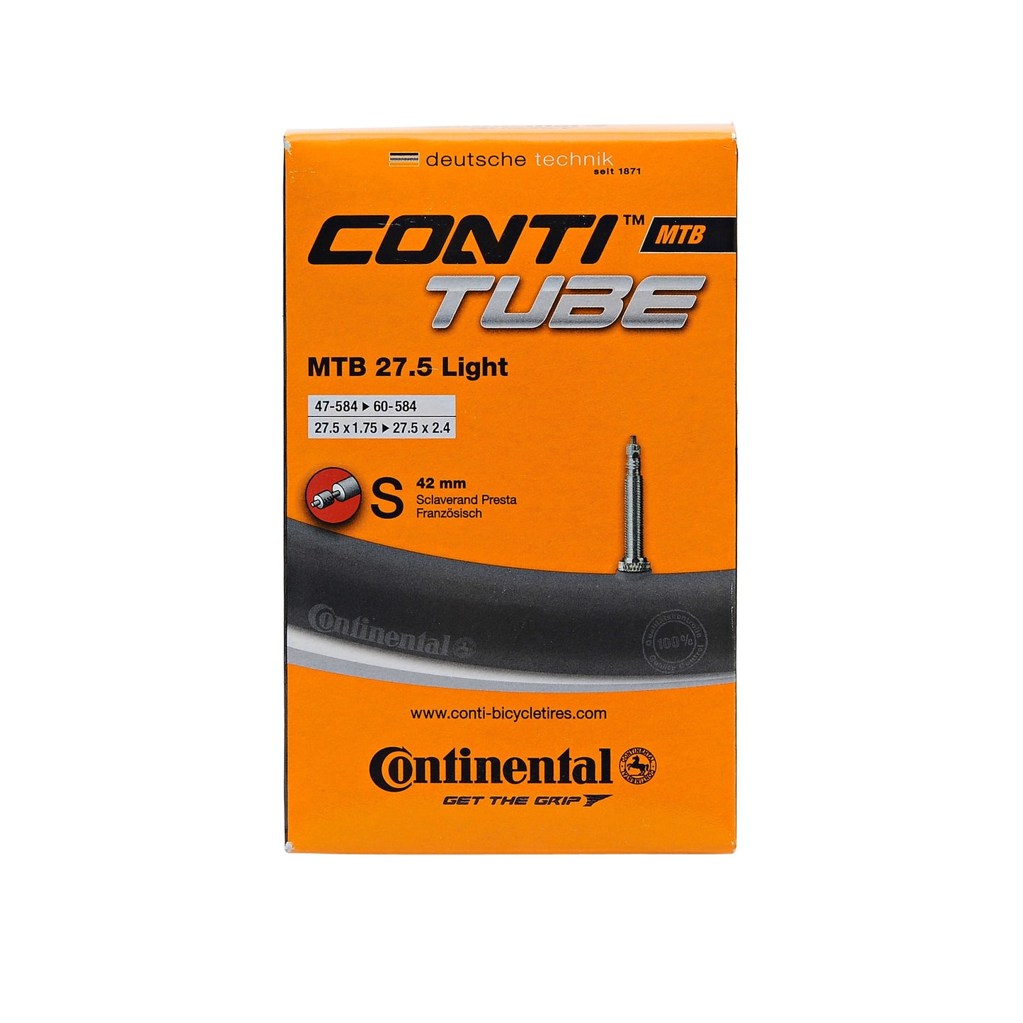 CONTINENTAL Light inner tube 27.5x1.75-2.4 Presta 42mm