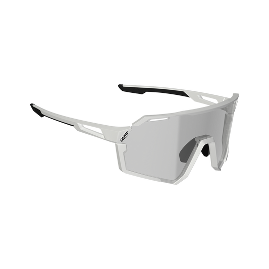 LEATT RIDEVIZ PRO SMALL Glasses White Iriz Silver Lens