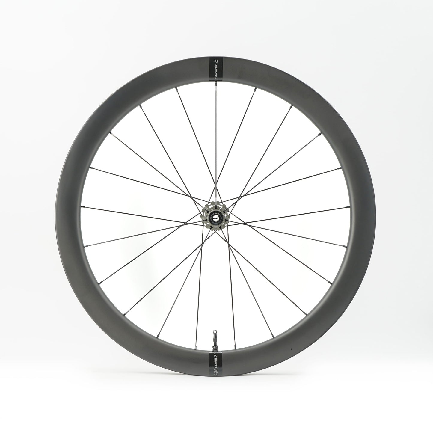 Pair of SCOM AERO 50-62 Tubeless Ready Wheels (Center Lock)