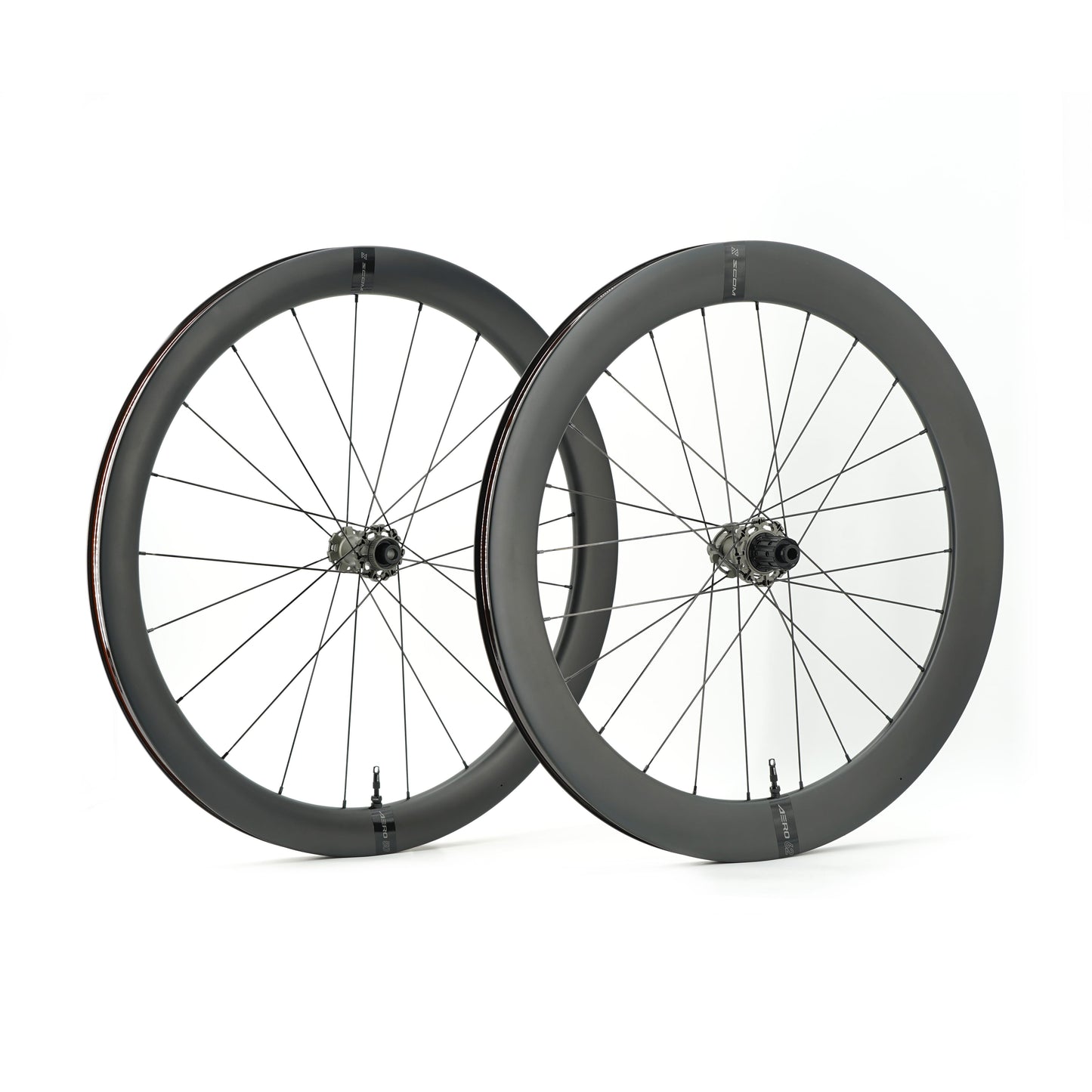 Pair of SCOM AERO 50-62 Tubeless Ready Wheels (Center Lock)
