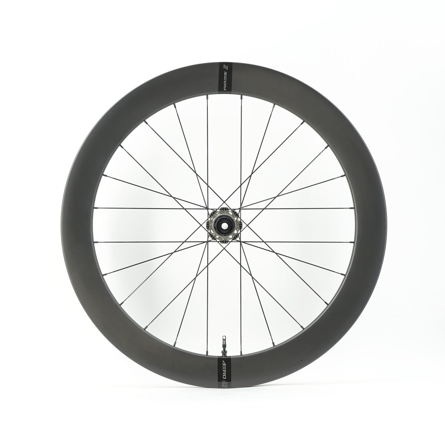 Pair of SCOM AERO 50-62 Tubeless Ready Wheels (Center Lock)