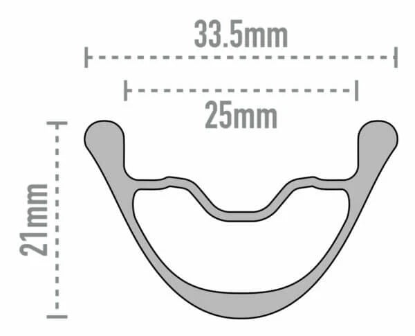 ENVE AG25 Tubeless Ready rear wheel (Center Lock)