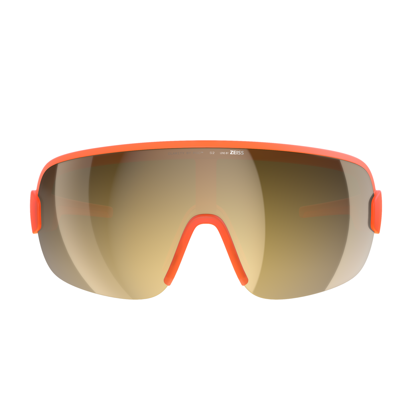 POC AIM Orange Fluo Translucent/Clarity Road/Partly Sunny Gold Goggles