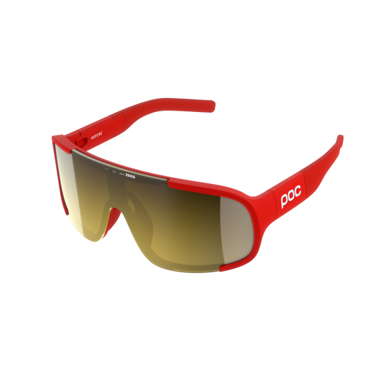 POC ASPIRE WF Glasses Red/Clarity Road/Partly Sunny Gold