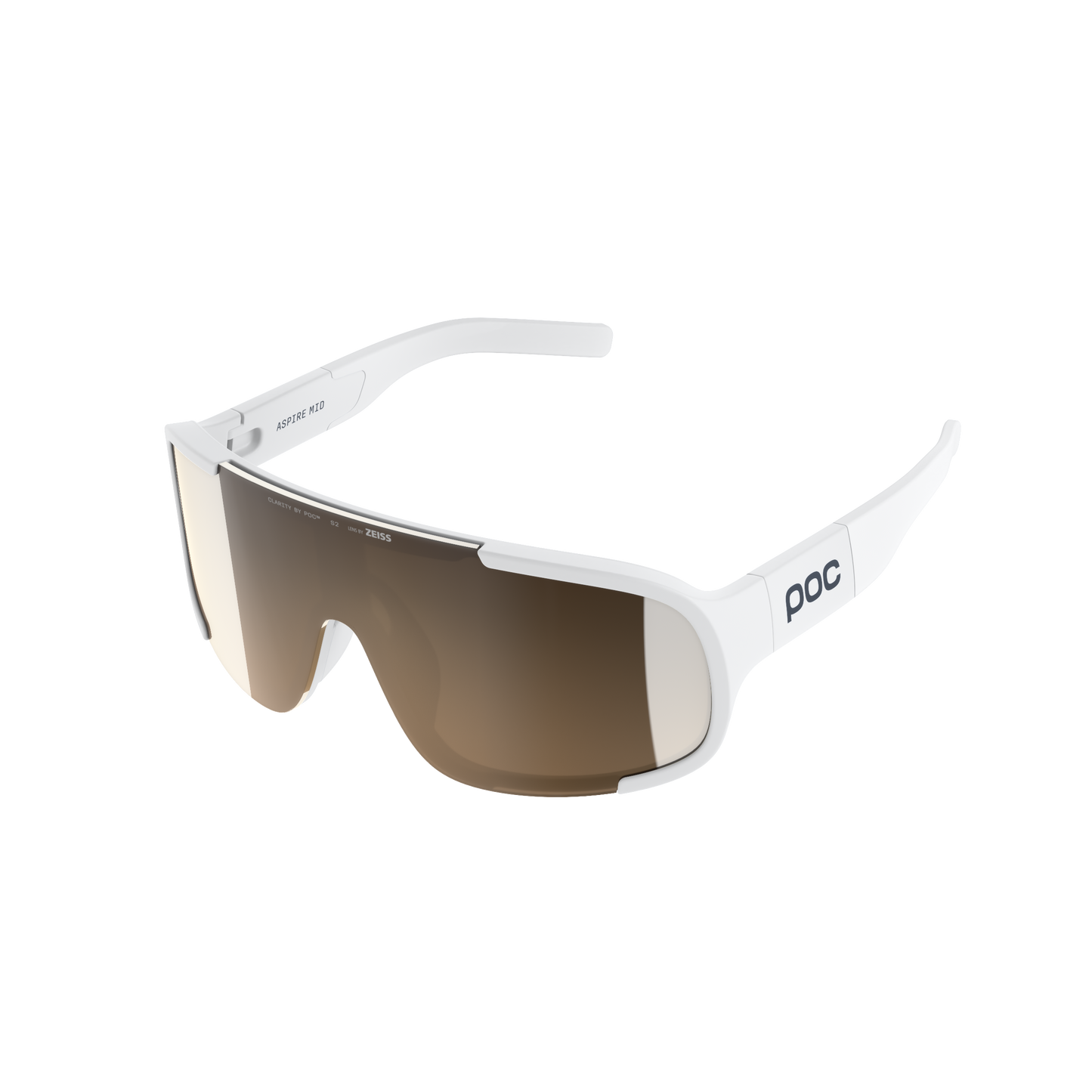 POC ASPIRE Glasses Black Clarity Screen Trail/Partly Sunny Silver
