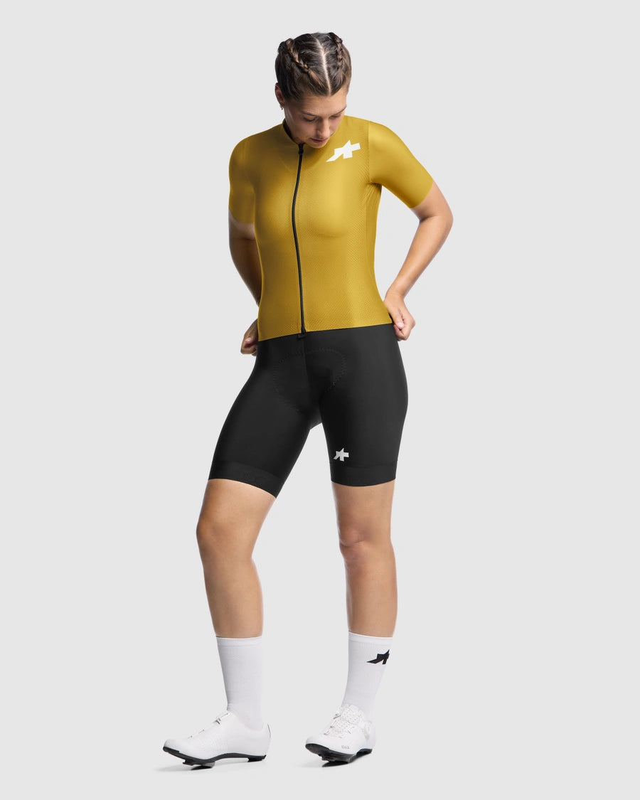 ASSOS UMA GT S11 EVO Ladies Short Sleeve Jersey Godlen Yellow