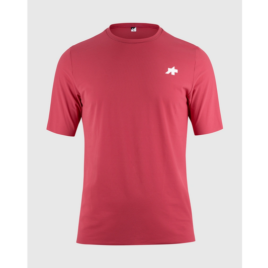 ASSOS TACTICA POST RIDE T5 Short Sleeve Deep Berry Jersey