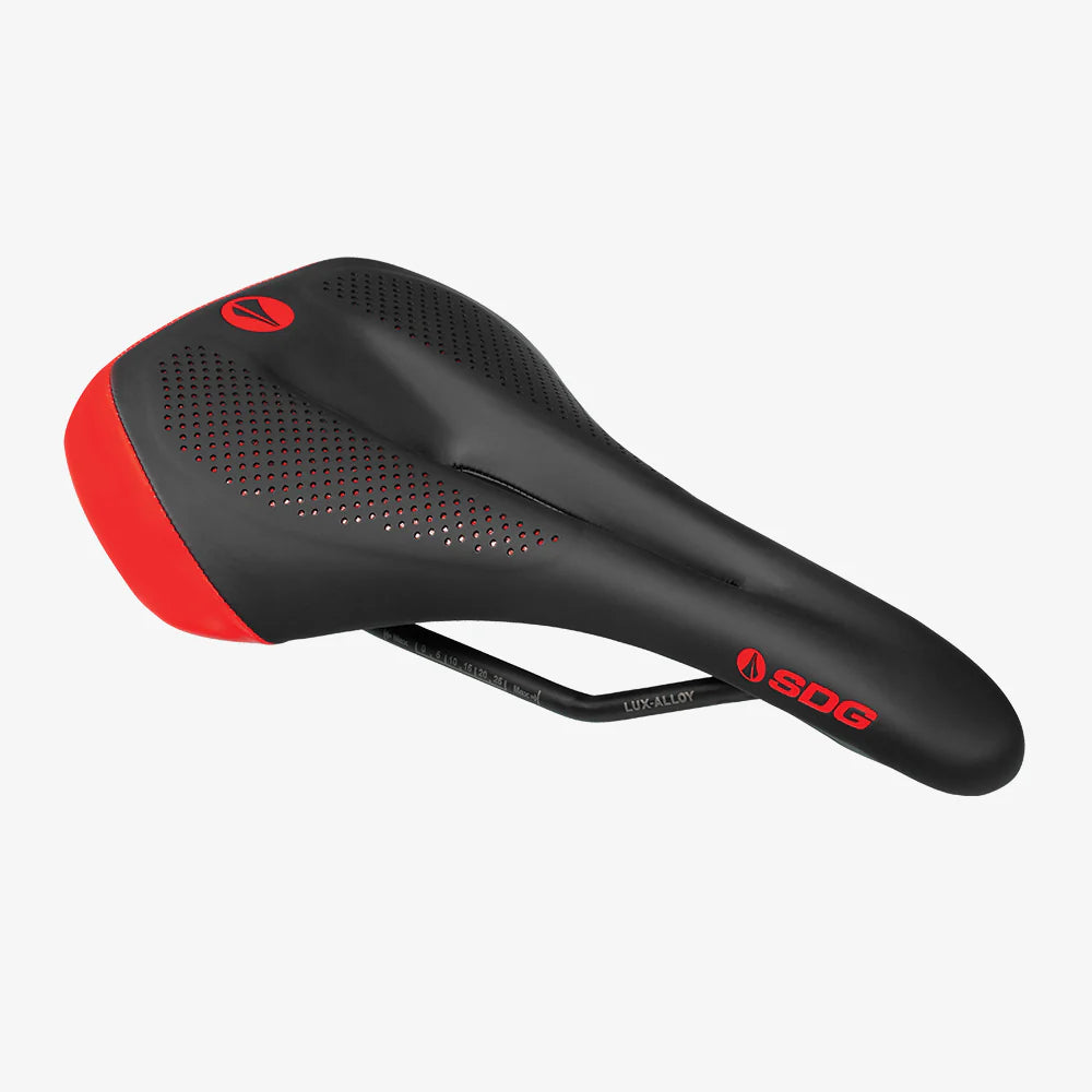 SDG ALLURE V2 Women's Saddle Rails Lux-Alloy Black/Red