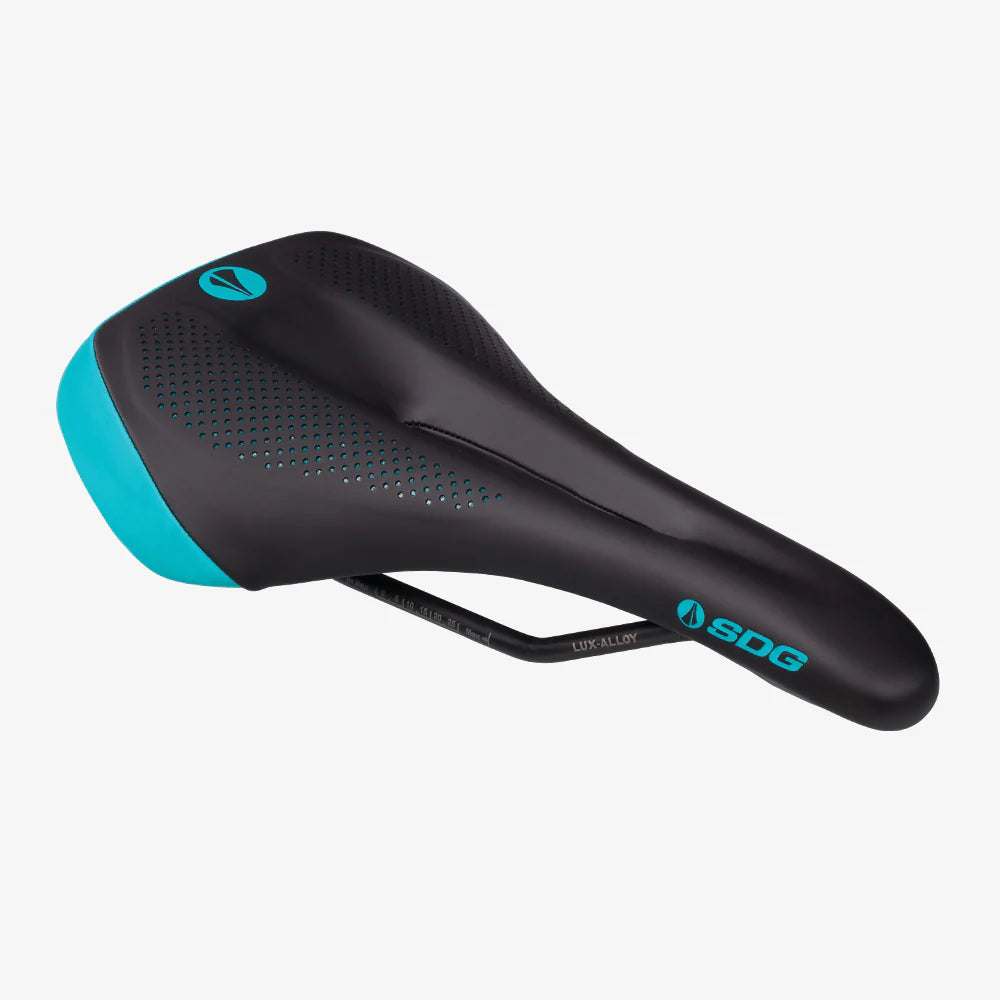 Saddle SDG ALLURE V2 - Lux-Alloy Black/Turquoise