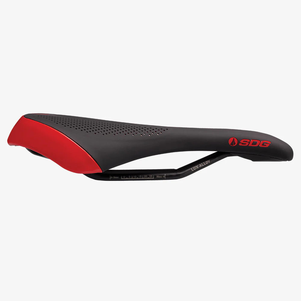 SDG ALLURE V2 Women's Saddle Rails Lux-Alloy Black/Red