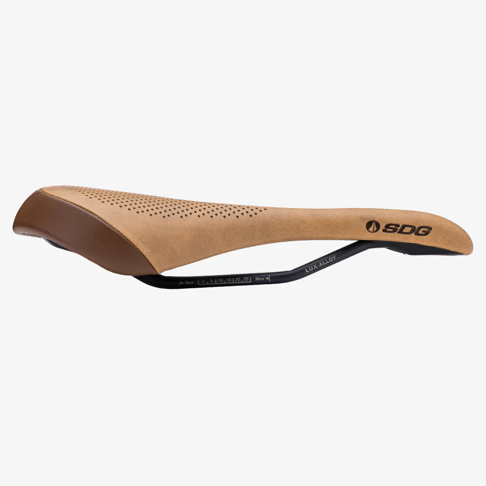 Saddle SDG ALLURE V2 Women Rails Lux-Alloy Brown