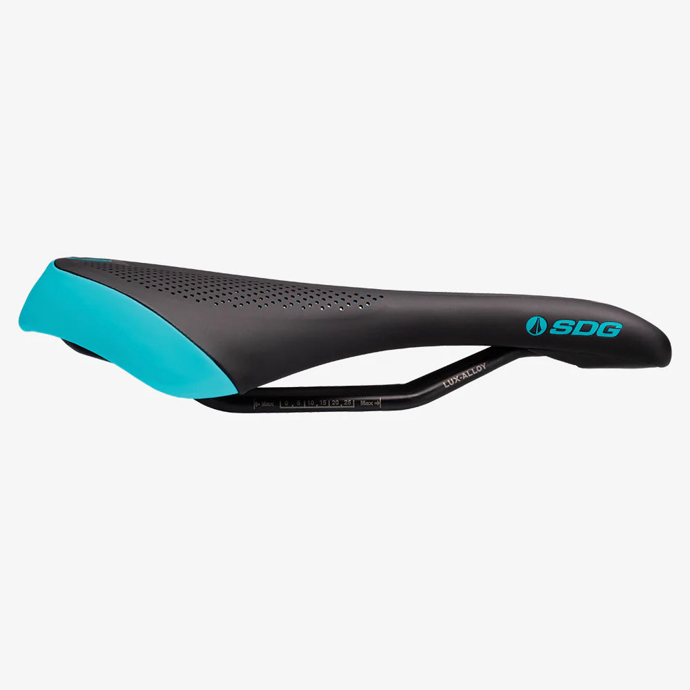 Saddle SDG ALLURE V2 - Lux-Alloy Black/Turquoise