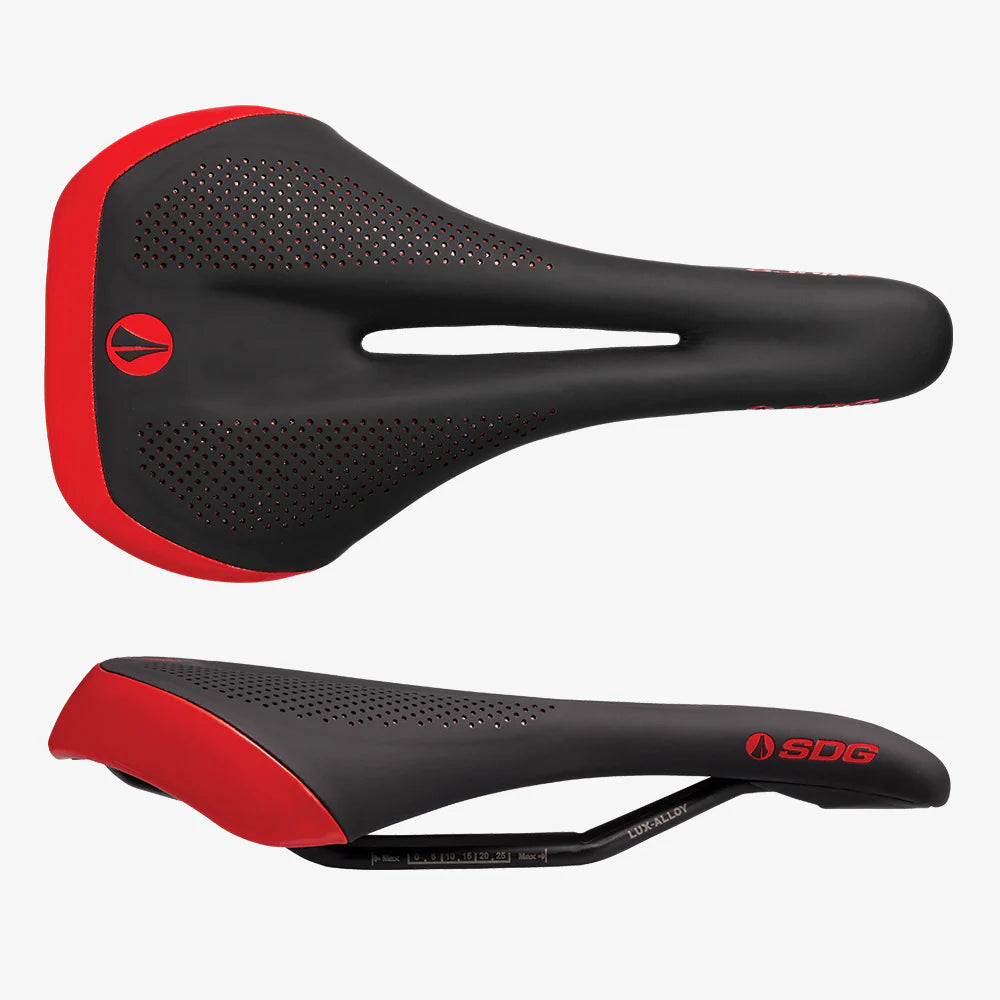 Saddle SDG ALLURE V2 - Lux-Alloy Black/Red