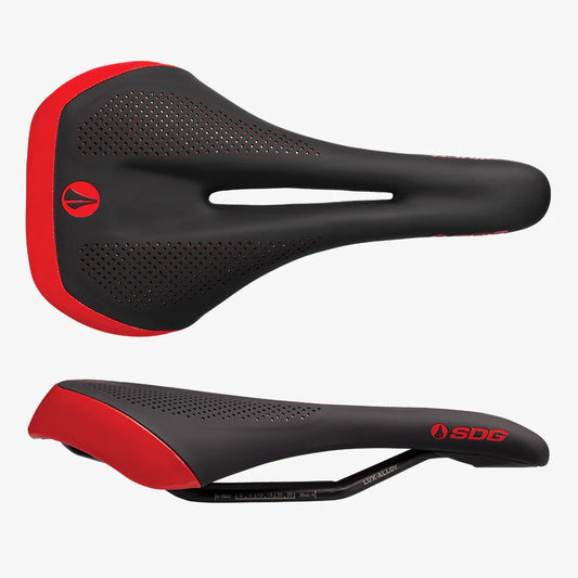 SDG ALLURE V2 Women's Saddle Rails Lux-Alloy Black/Red