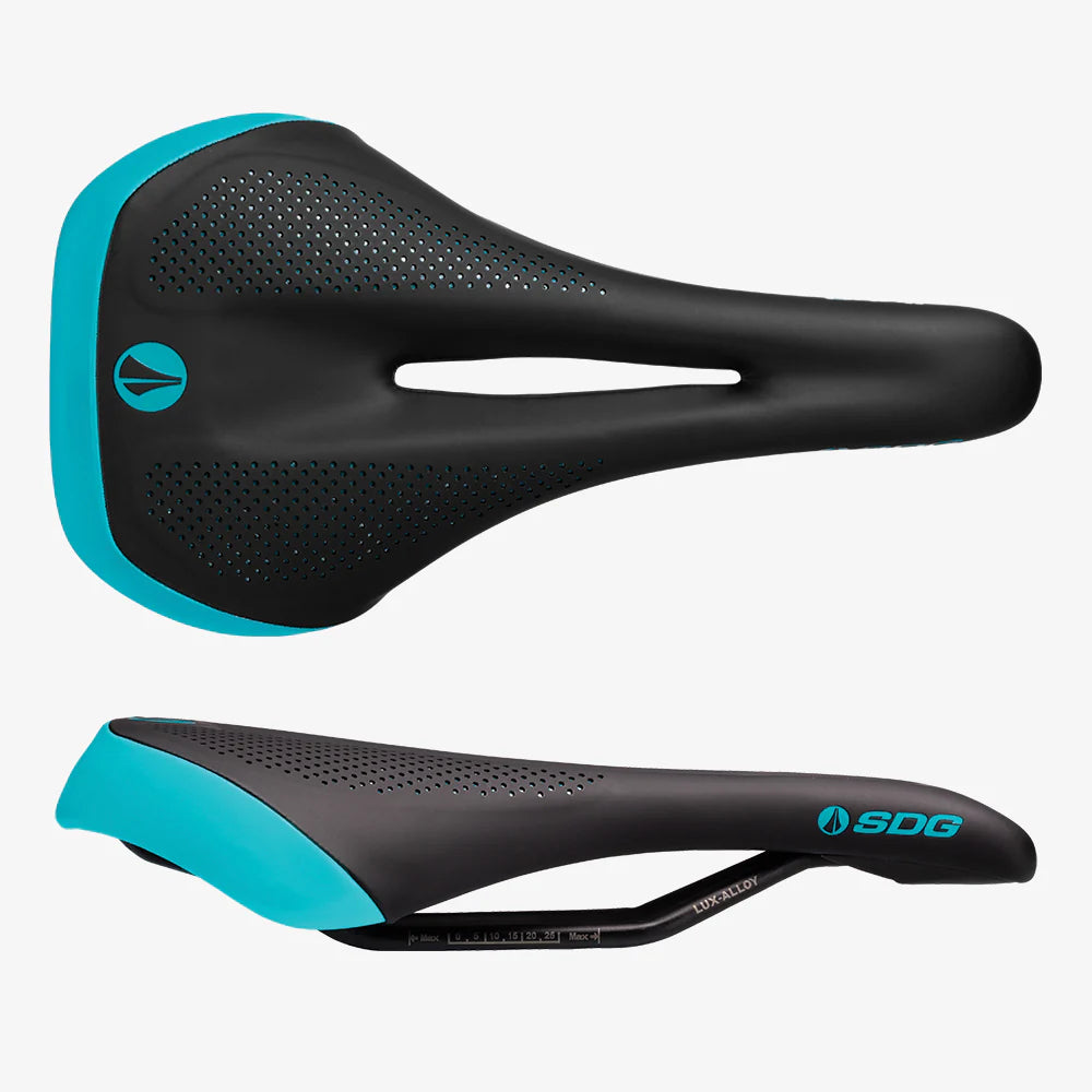 Saddle SDG ALLURE V2 - Lux-Alloy Black/Turquoise