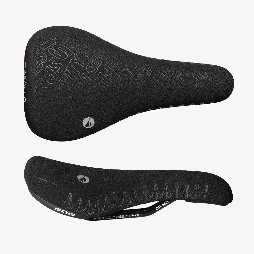 Saddle SDG APOLLO RL Rails Cr-Mo Black