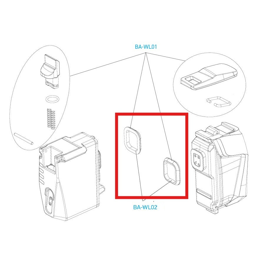 CAMPAGNOLO BATTERY GASKETS for WRL derailleurs