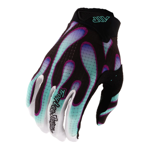 TROY LEE DESIGNS AIR OVERSPRAY Gloves Black/Real Teal