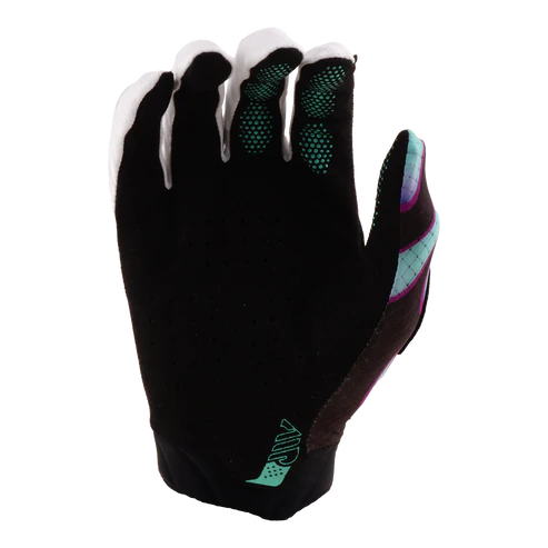 TROY LEE DESIGNS AIR OVERSPRAY Gloves Black/Real Teal