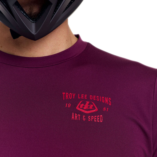 TROY LEE DESIGNS RUCKUS RIDE LOCKDOWN Long Sleeve Jersey Sangria