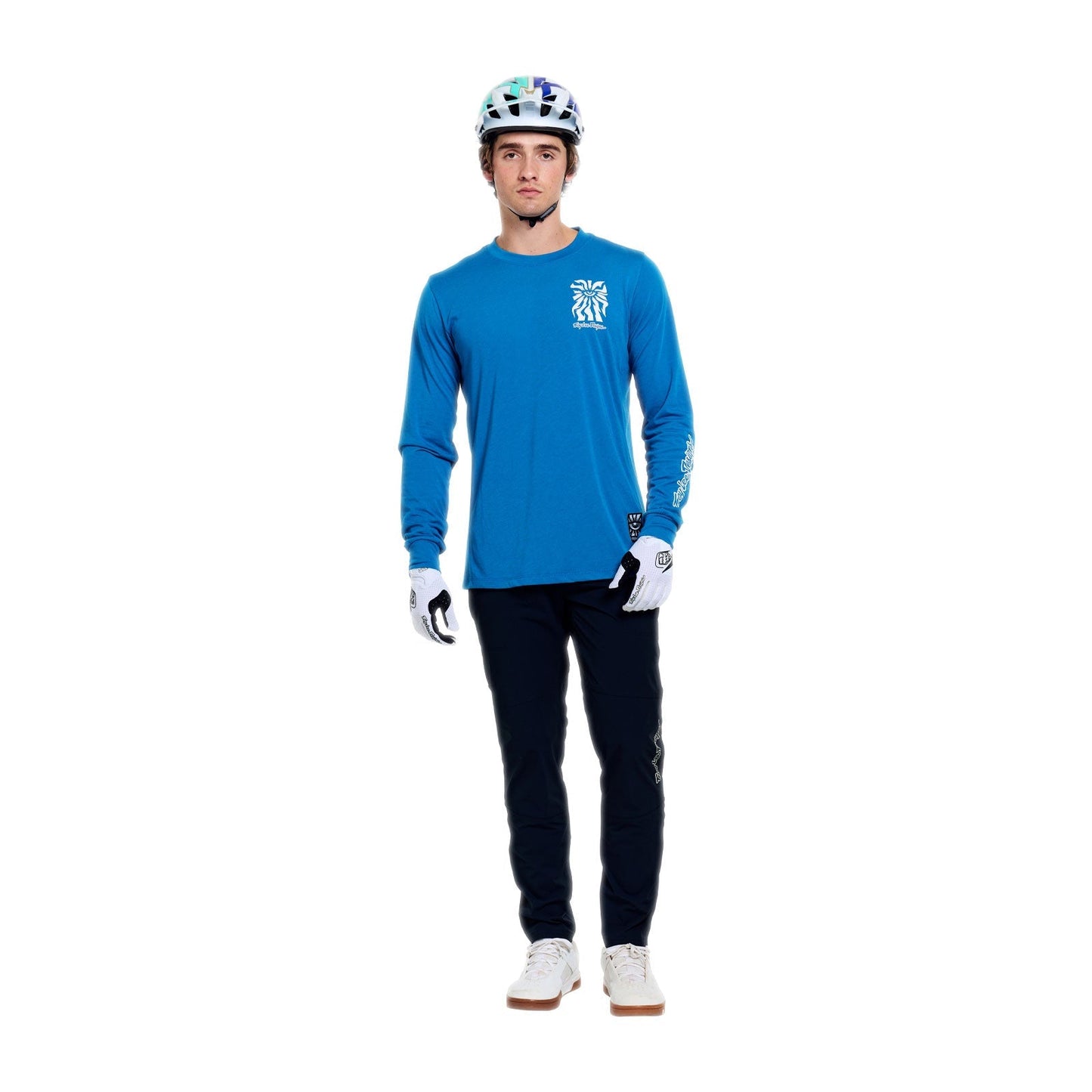 TROY LEE DESIGNS SKYLINE RIDE ONE EYE AERO Jersey Long Sleeve Blue