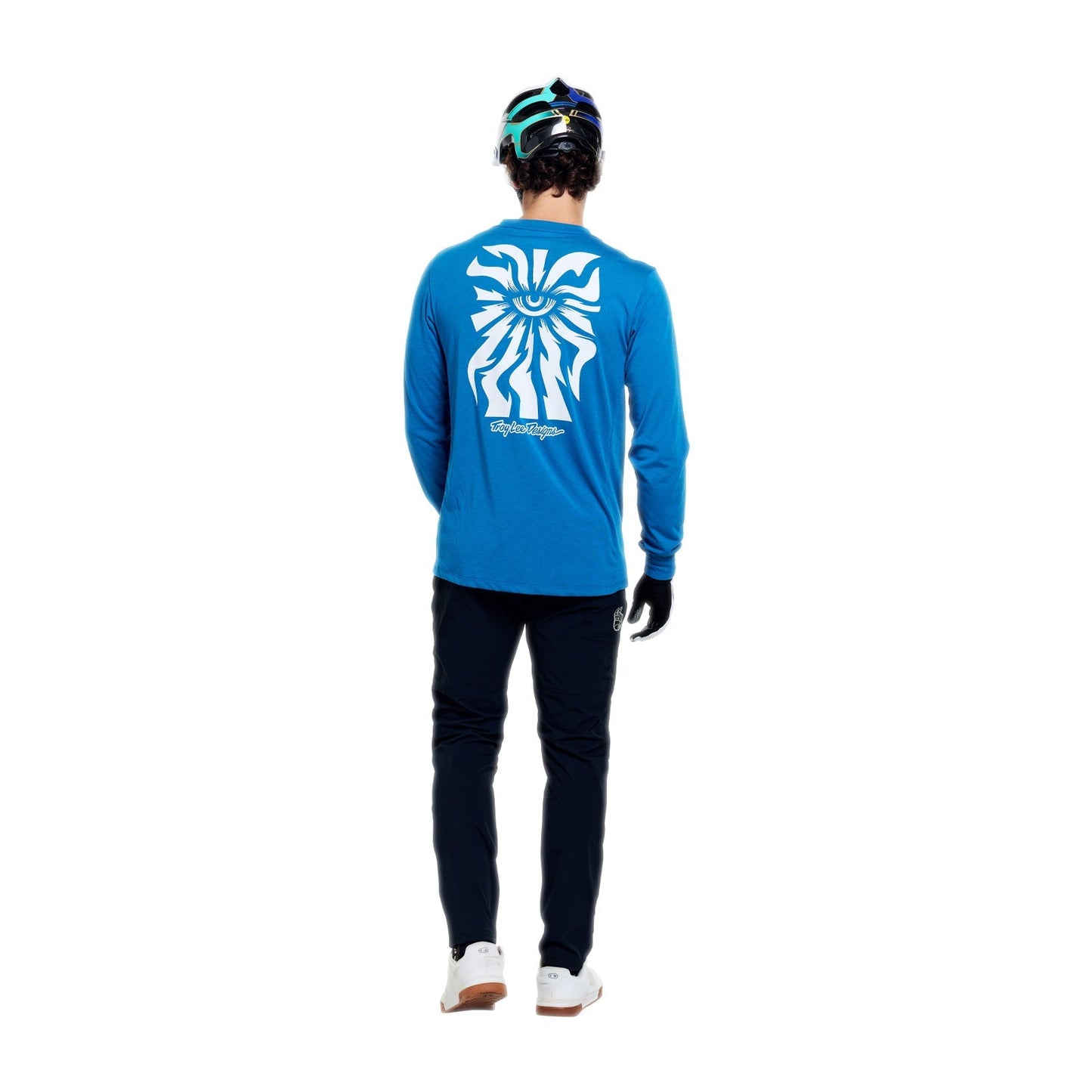 TROY LEE DESIGNS SKYLINE RIDE ONE EYE AERO Jersey Long Sleeve Blue