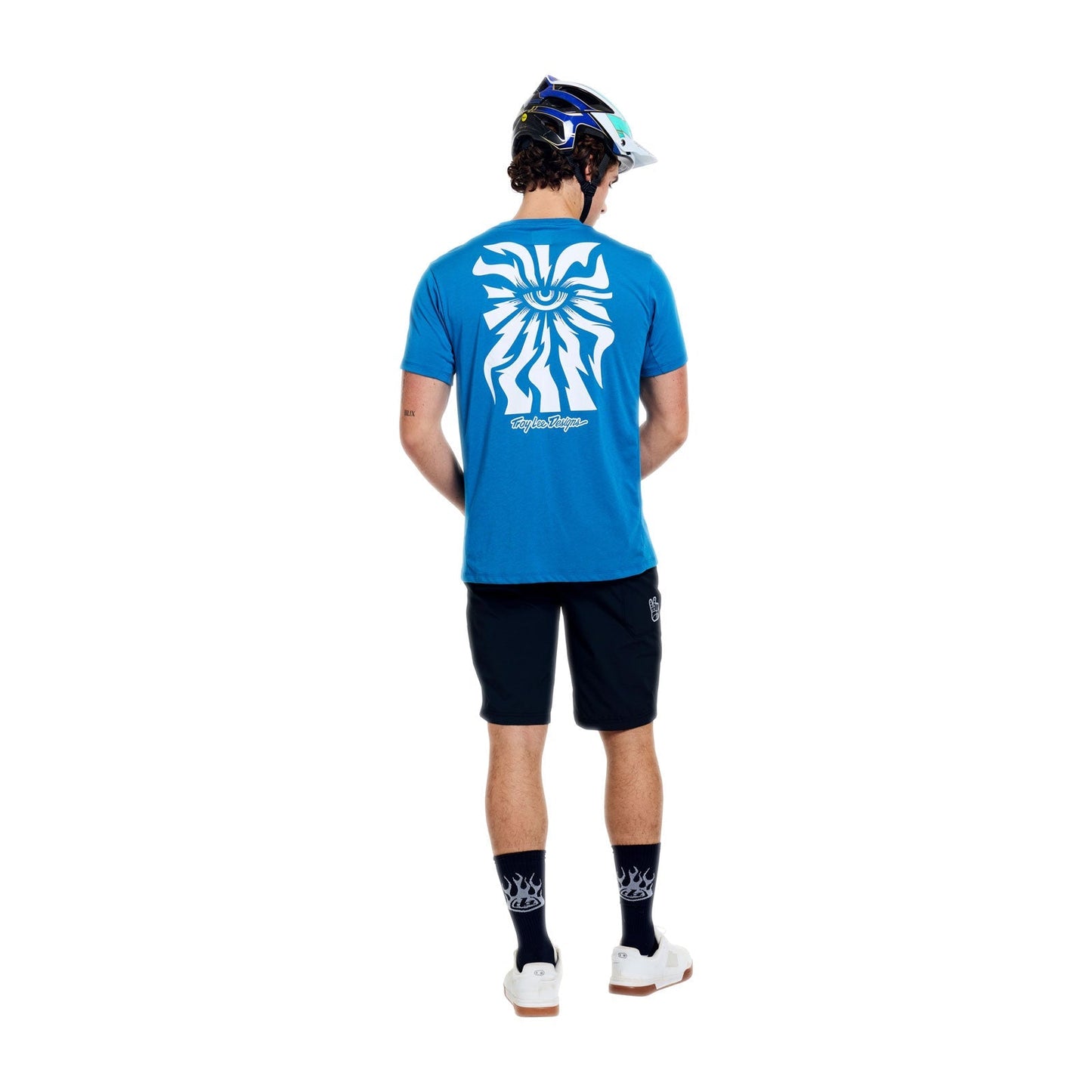 TROY LEE DESIGNS SKYLINE RIDE ONE EYE AERO Jersey Short Sleeve Blue