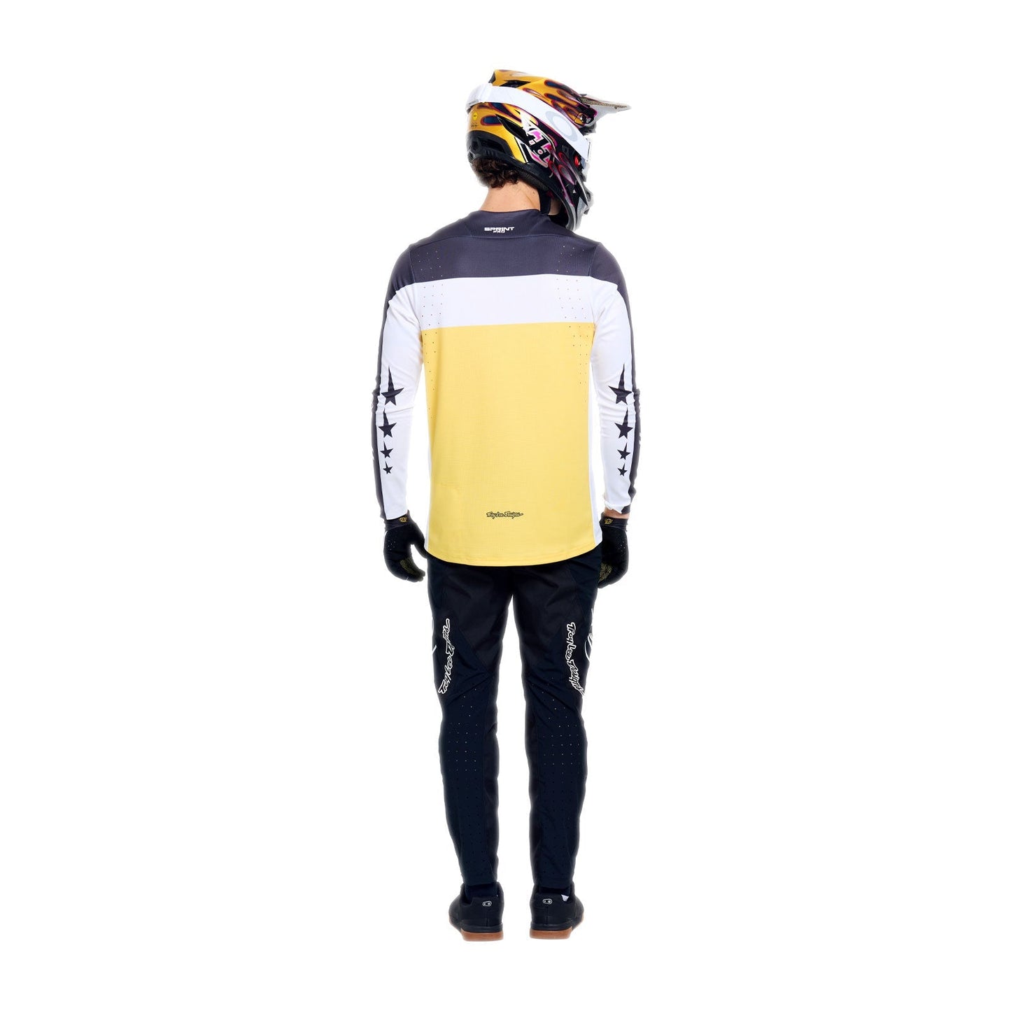 TROY LEE DESIGNS SPRINT PRO YO MOTO Long Sleeve Jersey Black/Yellow