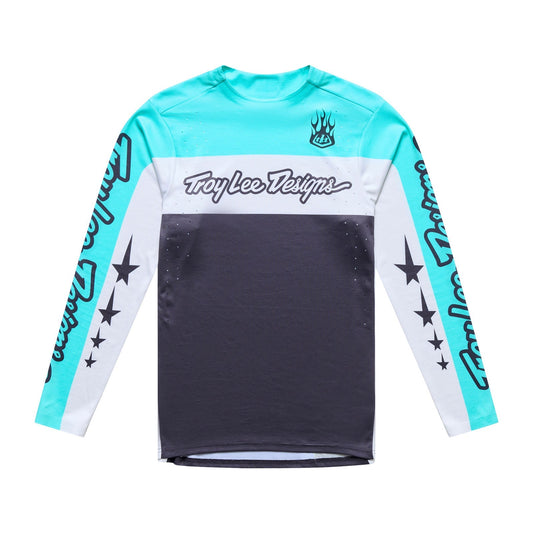 TROY LEE DESIGNS SPRINT PRO YO MOTO Long Sleeve Jersey Black/Blue