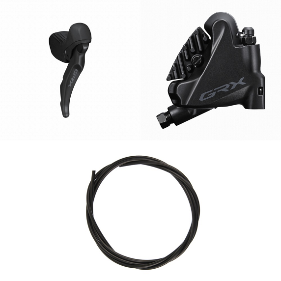 Right Lever and Rear Caliper SHIMANO GRX ST-RX610 + BR-RX400 Flat Mount 12-speed
