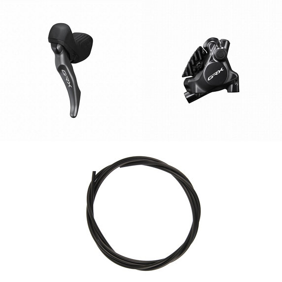 Left Mono Lever and Front Caliper SHIMANO GRX ST-RX820-LA + BR-RX820 Flat Mount