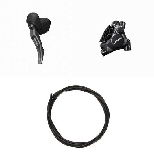 Left Mono Lever and Front Caliper SHIMANO GRX ST-RX820-LA + BR-RX820 Flat Mount